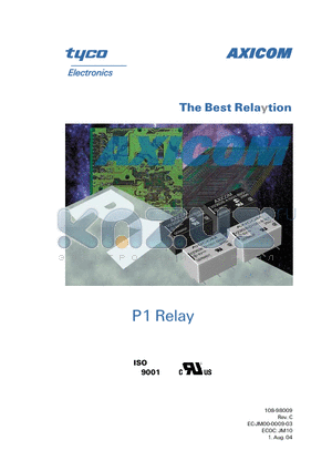 V23026A1002B201 datasheet - P1 Relay