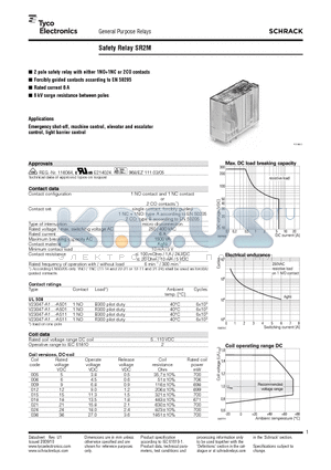 V23047-A1005-A511 datasheet - Safety Relay SR2M