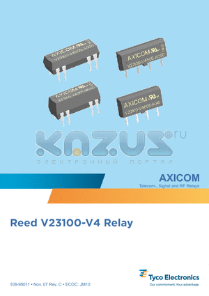 V23100-V4012-A010 datasheet - Direct coil control with TTL-signals possible