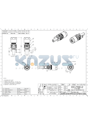 WM4533 datasheet - SOCKET ASSEMBLY, PV SOLAR DC CONNECTOR, 14-10 AWG