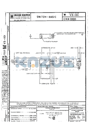 V3-101 datasheet - SWITHCH-BASIC