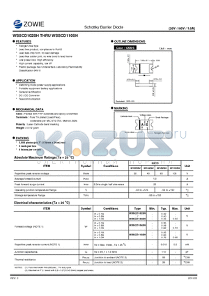 WSSCD104SH datasheet - Schottky Barrier Diode