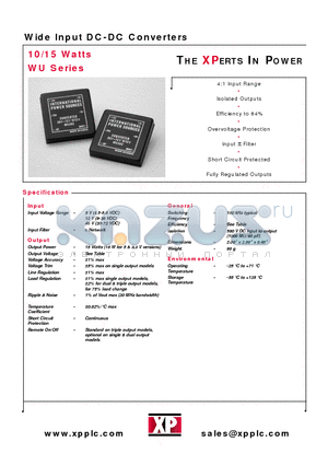 WU102 datasheet - DC-DC Converters