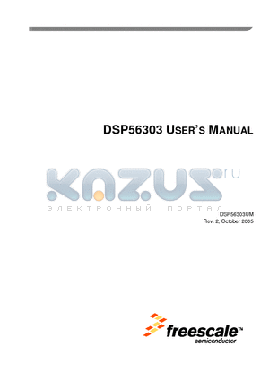 DSP56303 datasheet - DSP56303 USERS MANUAL