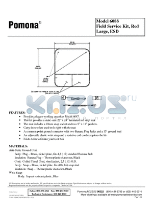 6088 datasheet - Field Service Kit, Red Large, ESD