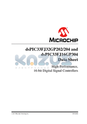 DSPIC33FJ32GP204 datasheet - High-Performance, 16-bit Digital Signal Controllers