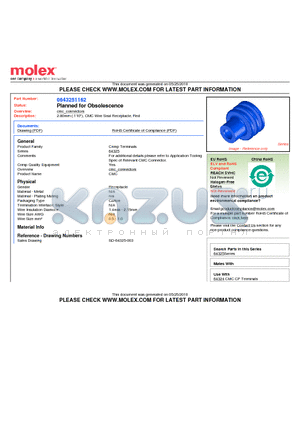 643251162 datasheet - 2.80mm (.110