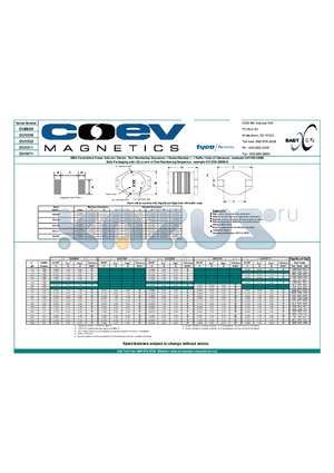 DU1330 datasheet - SMD Unshielded Power Inductor Series