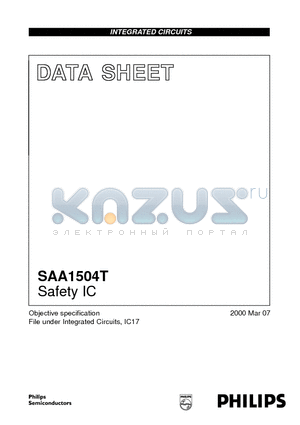SAA1504T datasheet - Safety IC