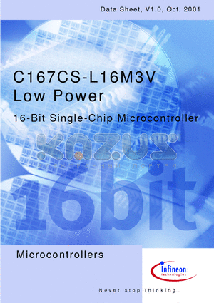 SAF-C167CS-L16M3V datasheet - 16-Bi t Single-Chip Microcontroller