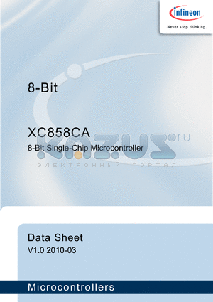 SAF-XC858CA-9FFI5V datasheet - 8-Bit Single-Chip Microcontroller