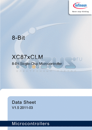 SAF-XC878M-16FFI5V datasheet - 8-Bit Single-Chip Microcontroller