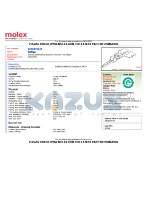 350479810 datasheet - 2.50mm (.098