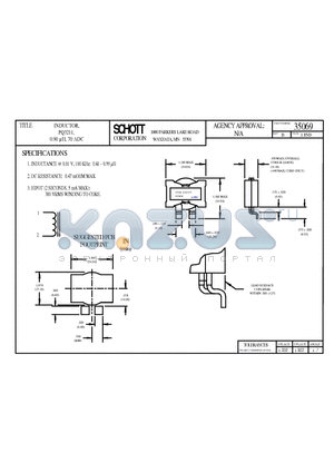 35069 datasheet - INDUCTOR, PQ3211, 0.90 lH, 70 ADC