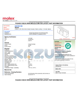 35156-1100 datasheet - 3.96mm (.156