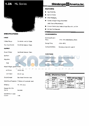 HLND120R7M datasheet - 1.2A HL SERIES