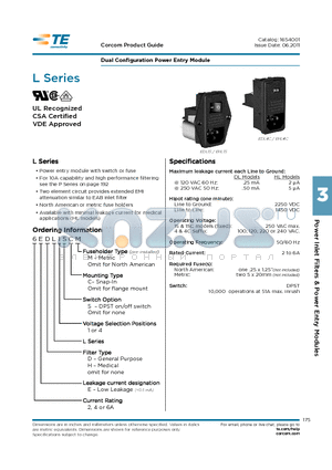 6EDL1S datasheet - Dual Configuration Power Entry Module