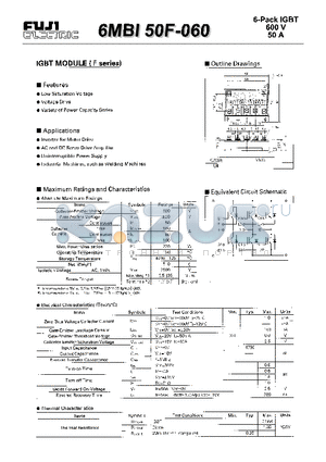 6MBI50F-060 datasheet - IGBT(600V 50A)