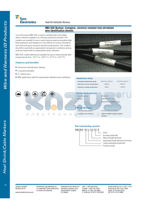 7-1201335-7 datasheet - Heat-Shrink/Cable Markers