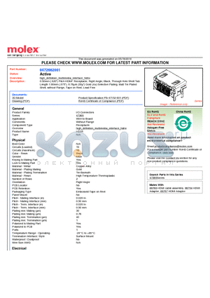 47266-2001 datasheet - 0.50mm (.020