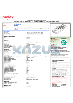 70400-0503 datasheet - 2.54mm (.100