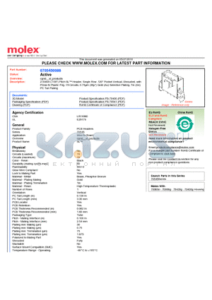 70545-0088 datasheet - 2.54mm (.100