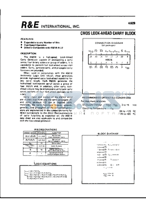 SCL4582B datasheet - CMOS LOOK-AHEAD CARRY BLOCK