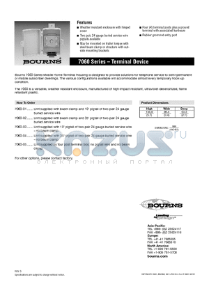 7060-04 datasheet - Terminal Device