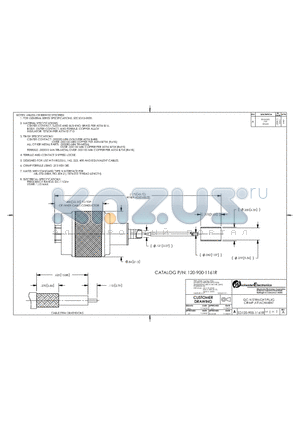 SD120-900-1161R datasheet - QC-N STRAIGHT PLUG CRIMP ATTACHMENT