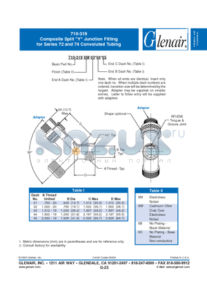 710-319XM datasheet - Composite Split 