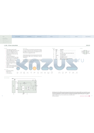 E910.15 datasheet - LIN- / K-Bus transceiver