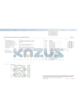 E910.36 datasheet - Contact monitor (4 * GND & 4 * VBAT, parallel interface)