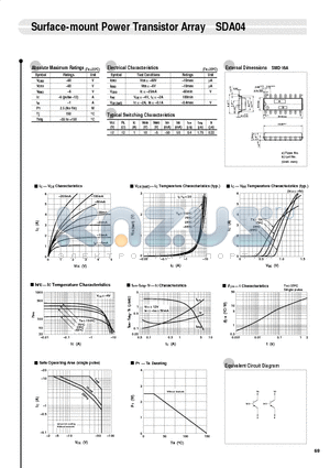 SDA04 datasheet - Surface-mount Power Transistor Array