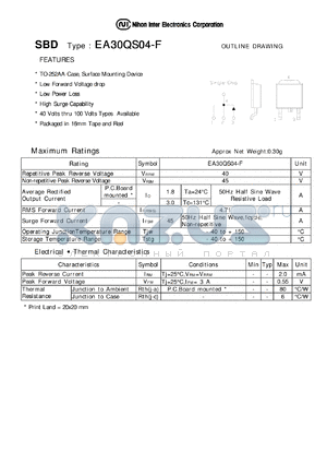 EA30QS04-F datasheet - Schottky Barrier Diode