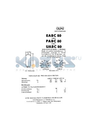 EABC80 datasheet - EABC80