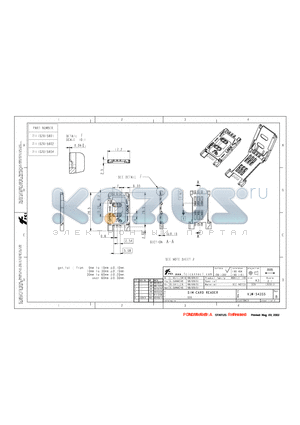 7111S2015X0X datasheet - SIM CARD READER