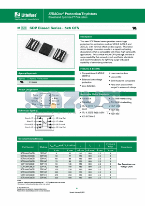 SDP1800Q38CB datasheet - This new SDP Biased series provides overvoltage protection for applications