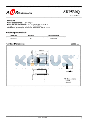 SDP530Q datasheet - Attenuator Diode