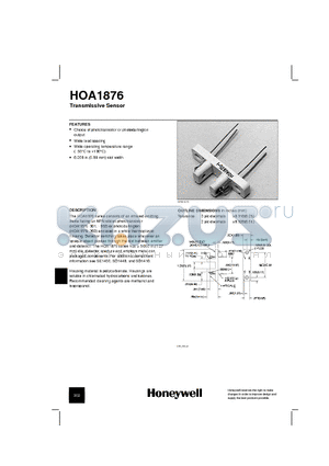 HOA1876 datasheet - Transmissive Sensor