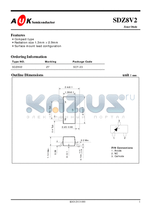 SDZ8V2 datasheet - Zener Diode