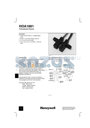 HOA1881-011 datasheet - Transmissive Sensor