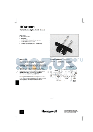 HOA2001 datasheet - Transmissive Optoschmitt Sensor