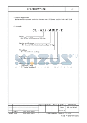 CL-824-MU1D datasheet - LED lamp