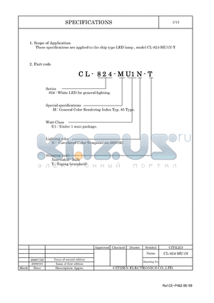 CL-824-MU1N-T datasheet - LED lamp