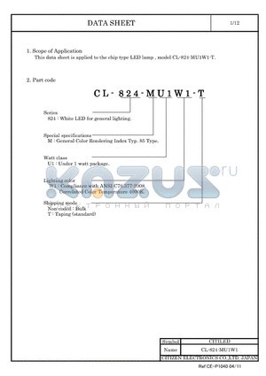 CL-824-MU1W1-T_11 datasheet - LED lamp