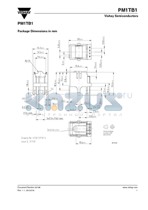 82186 datasheet - Package Dimensions in mm
