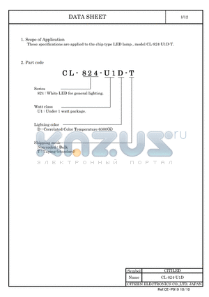 CL-824-U1D datasheet - LED lamp