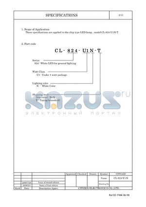 CL-824-U1N-T datasheet - LED lamp