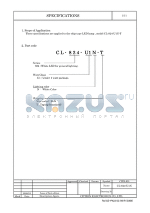 CL-824-U1N-T datasheet - LED lamp