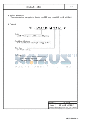 CL-L253E-MC7L1-C datasheet - LED lamp